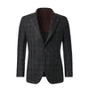 De Petrillo Single-Breasted Checked Wool Jacket in Dark Green. Exclusively Made for Sartale - SARTALE