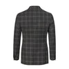 Single-Breasted Glencheck Wool-Blend Jacket in Grey