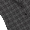 Einreihige Glencheck-Jacke aus Wollmischung in Grau