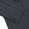 Einreihige Jacke aus Wollmischung in Braun und Blau