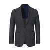 Single-Breasted Wool-Blend Jacket in Grey and Blue