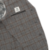 Luigi Borrelli Single-Breasted Houndstooth Virgin Wool, Cotton and Linen-Blend Jacket in Grey - SARTALE