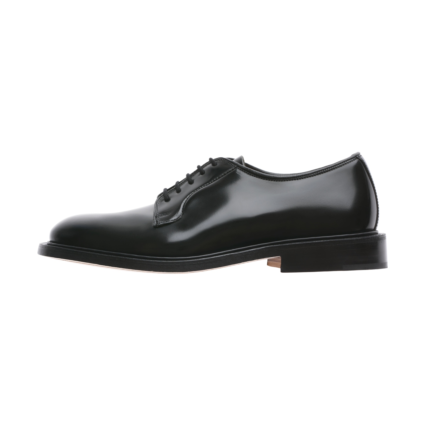 Tricker's "Robert" Plain Derby Leather Shoes in Black - SARTALE