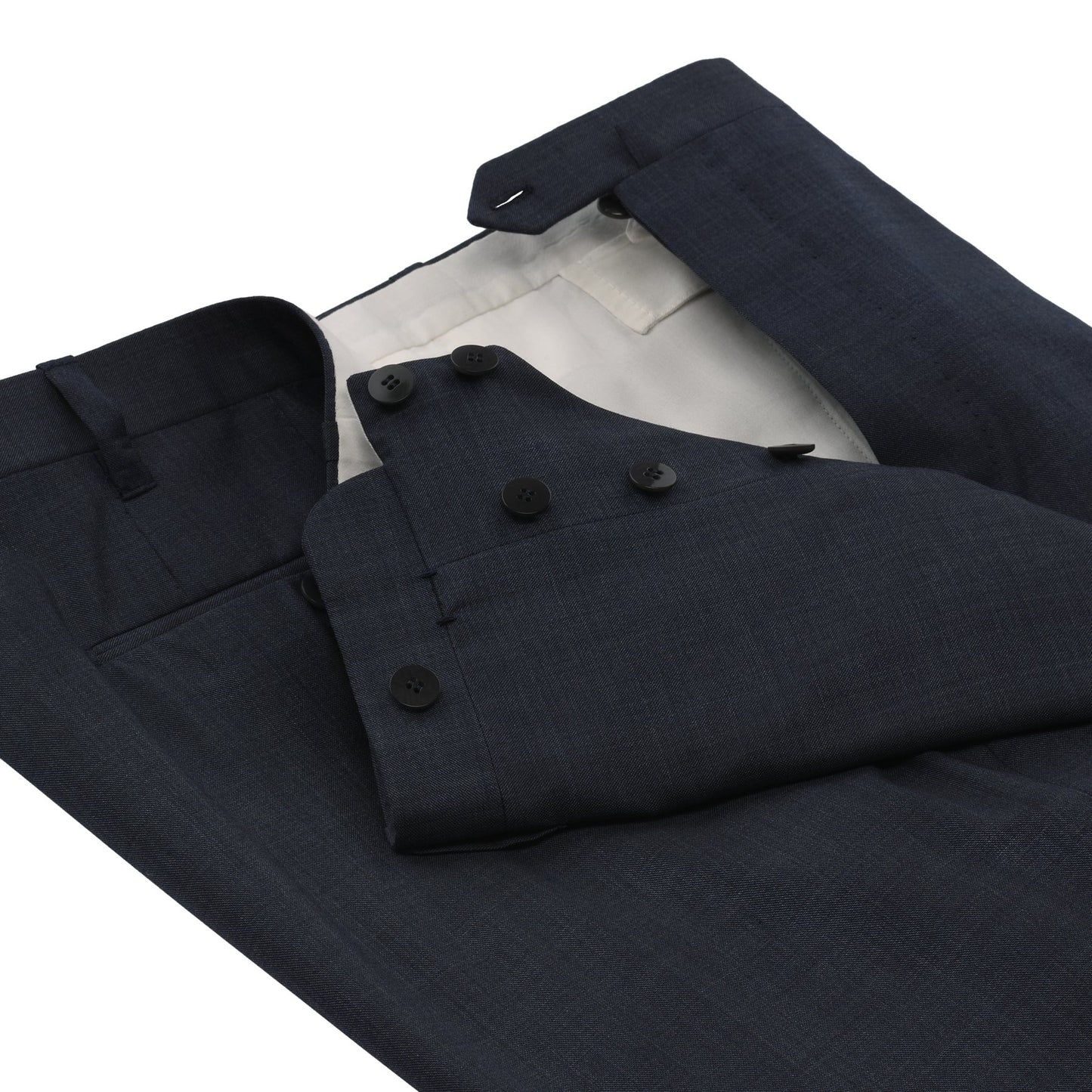 Cesare Attolini Single-Breasted Wool and Silk-Blend Suit in Blue - SARTALE