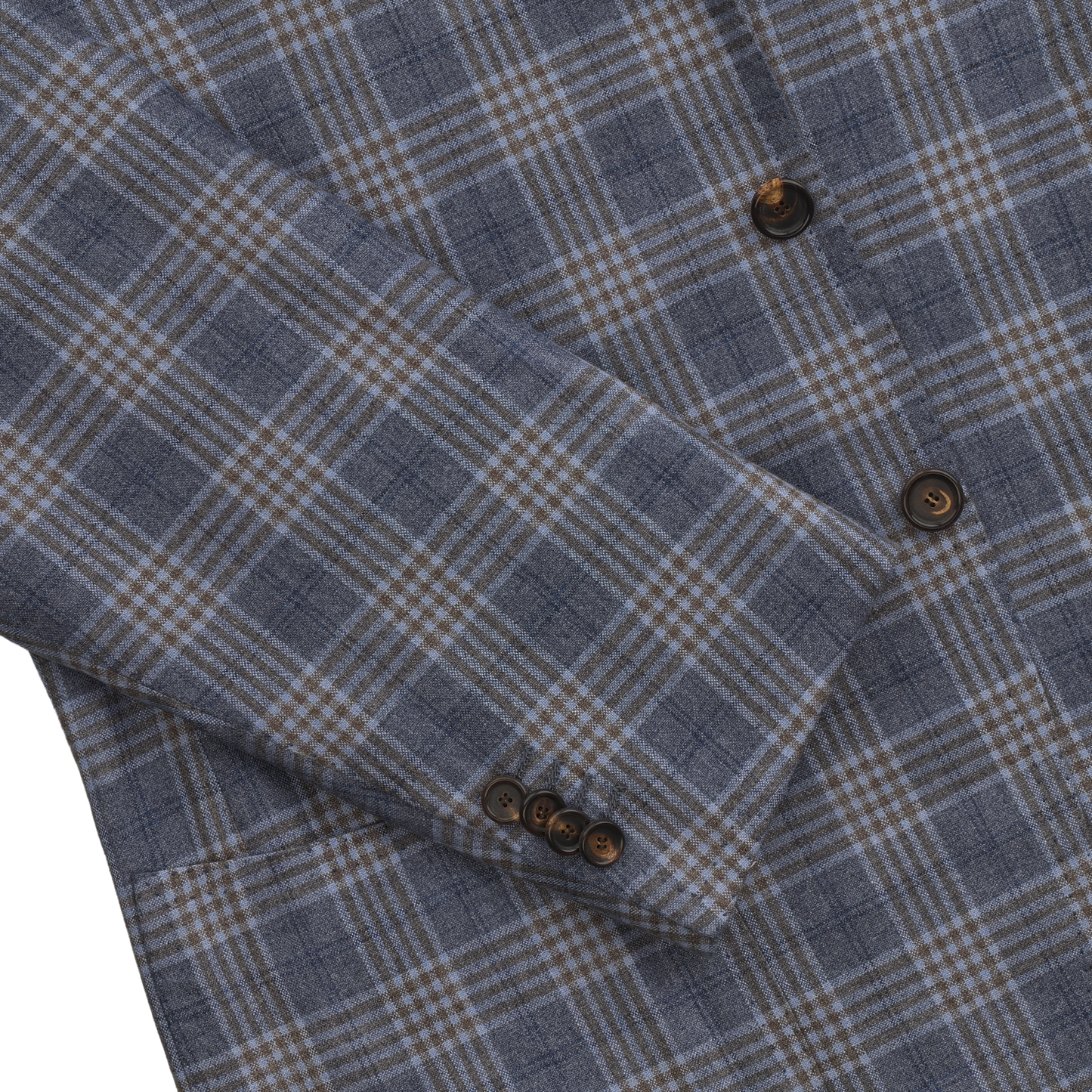 Cesare Attolini Single-Breasted Plaid-Check Silk and Cashmere-Blend Jacket in Blue - SARTALE