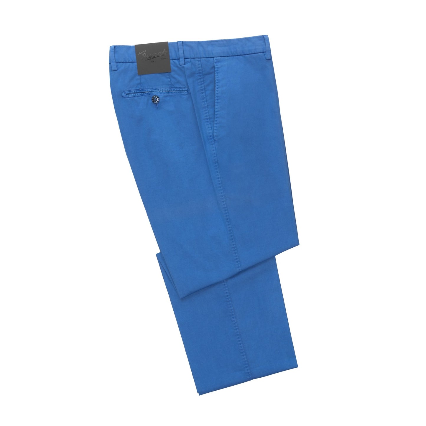 Marco Pescarolo Slim-Fit Cotton-Blend Trousers in Royal Blue - SARTALE