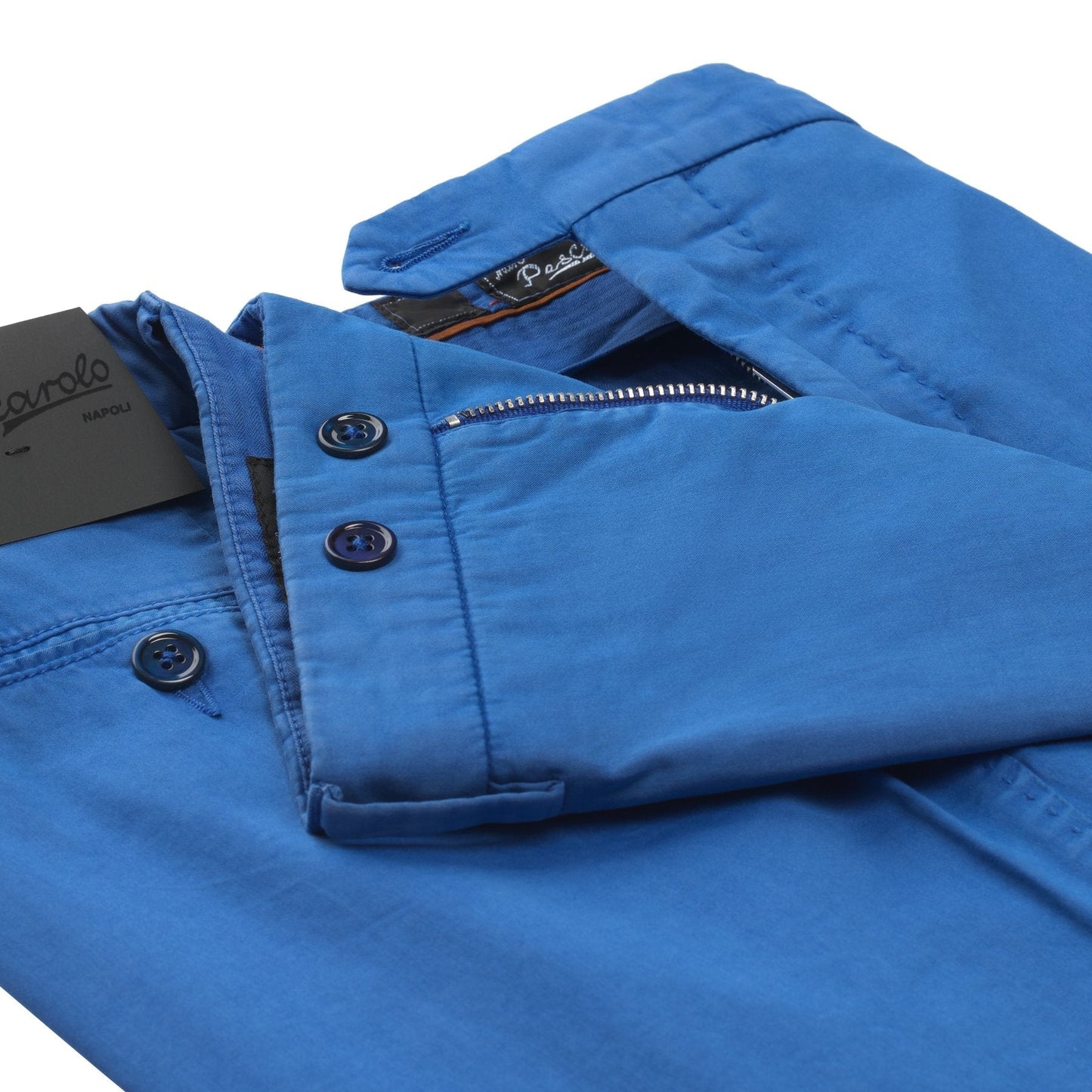 Marco Pescarolo Slim-Fit Cotton-Blend Trousers in Royal Blue - SARTALE