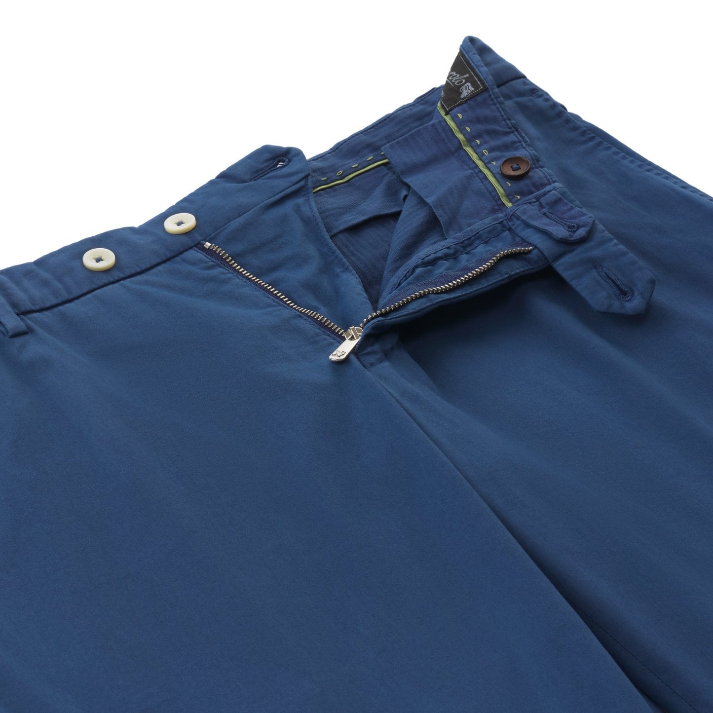 Marco Pescarolo Slim-Fit Cotton-Blend Trousers in Blue - SARTALE