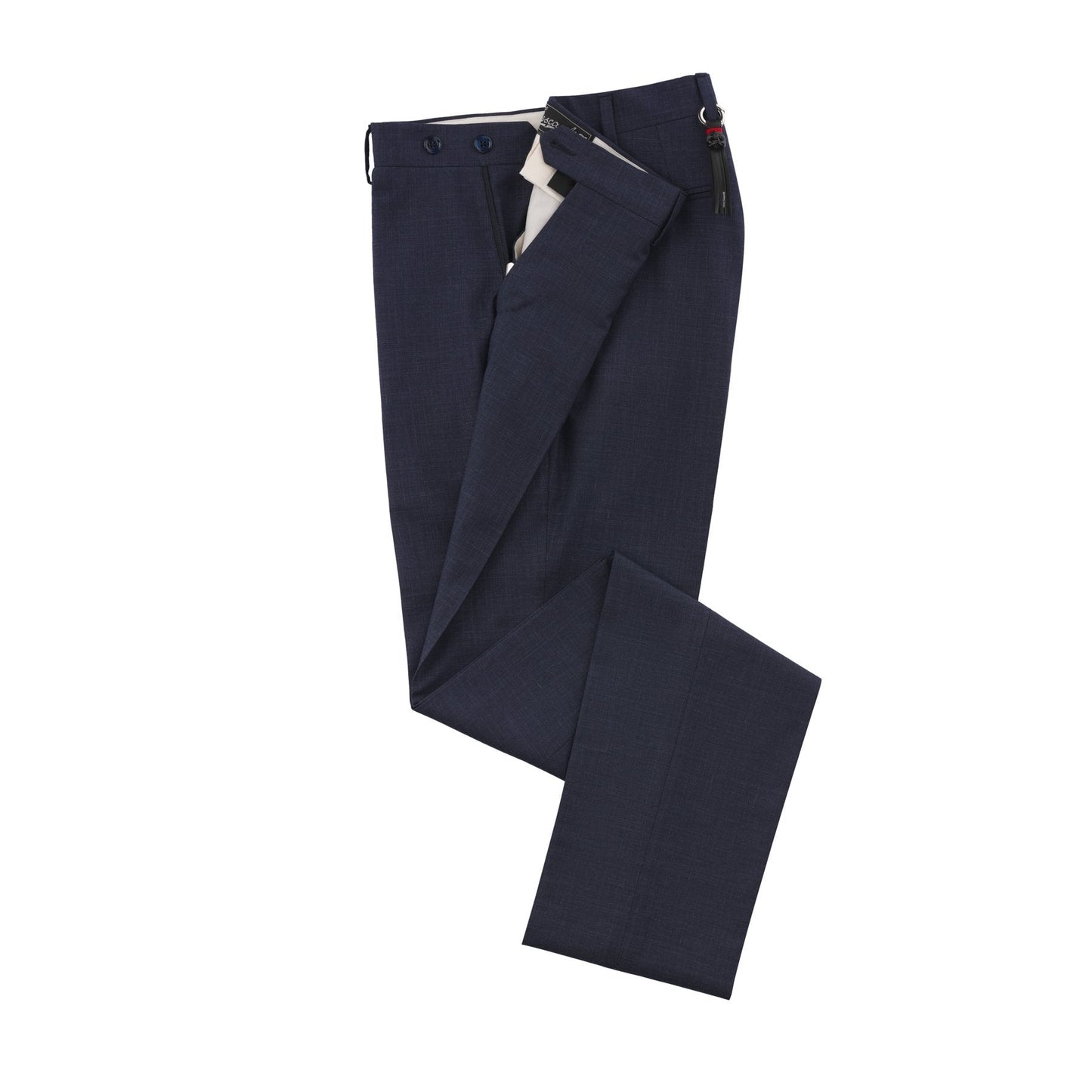 Marco Pescarolo Slim-Fit Wool and Silk-Blend Classic Trousers in Dark Blue - SARTALE