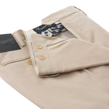 Marco Pescarolo Slim-Fit Virgin Wool, Silk and Linen-Blend Classic Trousers in Light Beige - SARTALE