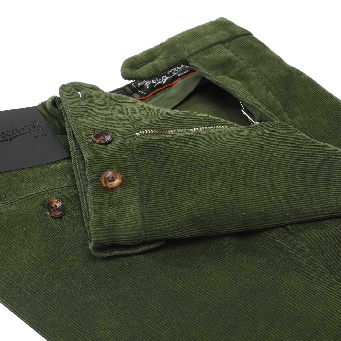 Marco Pescarolo Slim-Fit Velvet Cotton and Cashmere-Blend Trousers in Green - SARTALE