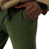 Slim-Fit Velvet Cotton and Cashmere-Blend Trousers in Green