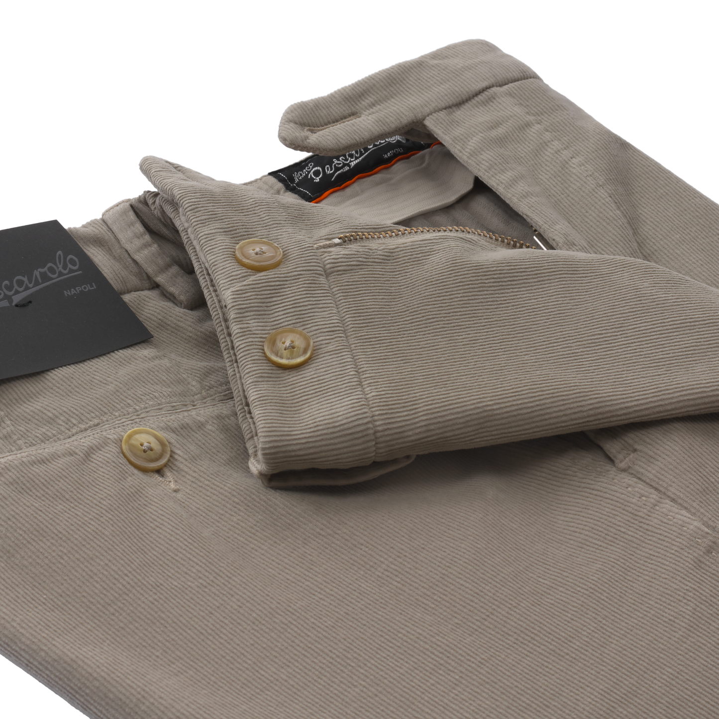 Marco Pescarolo Slim-Fit Stretch-Cotton and Cashmere-Blend Velvet Trousers in Beige - SARTALE