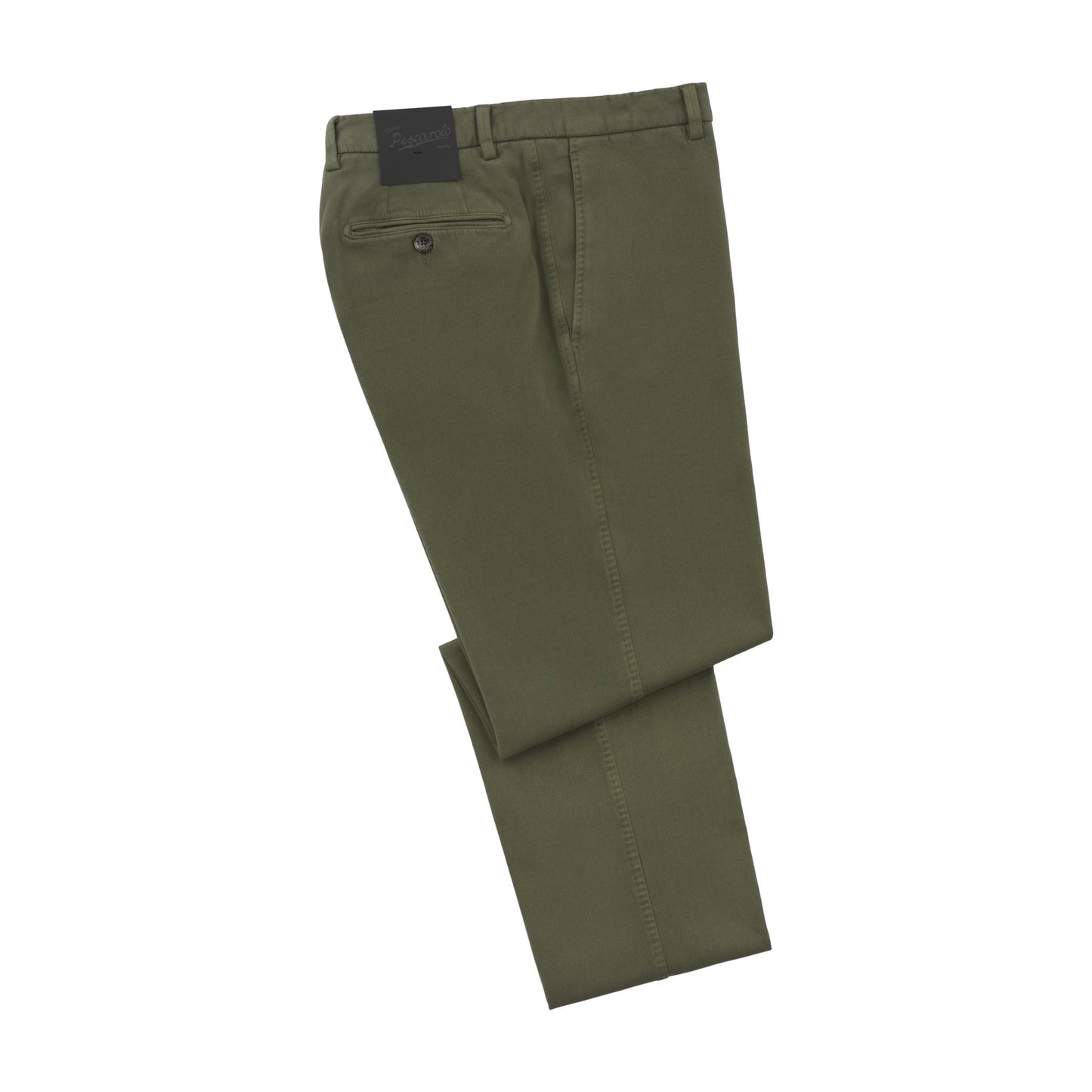 Marco Pescarolo Slim-Fit Stretch-Cotton and Cashmere-Blend Trousers in Olive Green - SARTALE