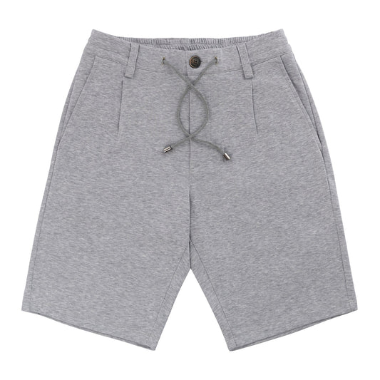 Luigi Borrelli Stretch-Cotton Bermuda Shorts in Light Grey - SARTALE