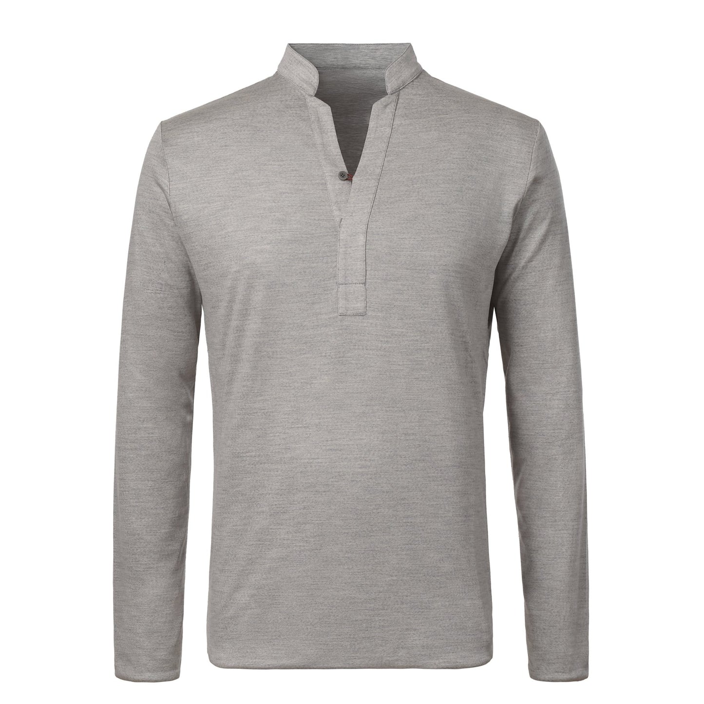 Sease Wool and Cotton Reversible T-Shirt in Light Grey - SARTALE