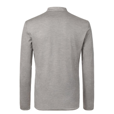 Sease Wool and Cotton Reversible T-Shirt in Light Grey - SARTALE
