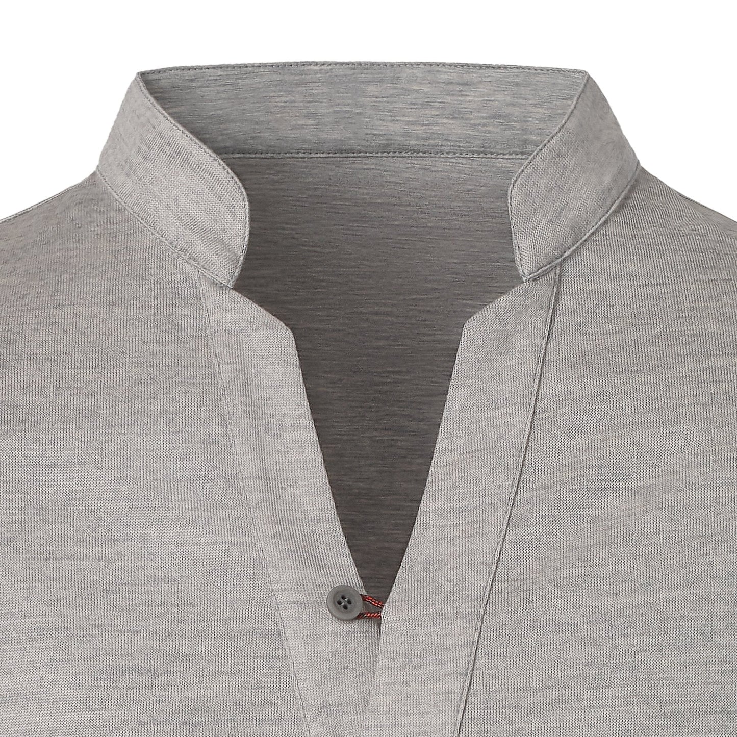 Sease Wool and Cotton Reversible T-Shirt in Light Grey - SARTALE