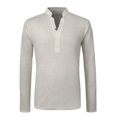 Sease Wool and Cotton Reversible T-Shirt in White - SARTALE
