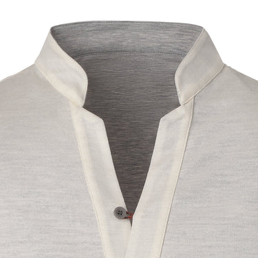 Sease Wool and Cotton Reversible T-Shirt in White - SARTALE