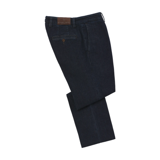 Slim-Fit Hose aus Stretch-Baumwolle in Jeansblau