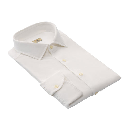 Sonrisa Cotton-Jersey White Shirt - SARTALE