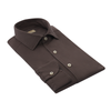 Slim-Fit Cotton-Jersey Shirt / Big Size in Dark Brown