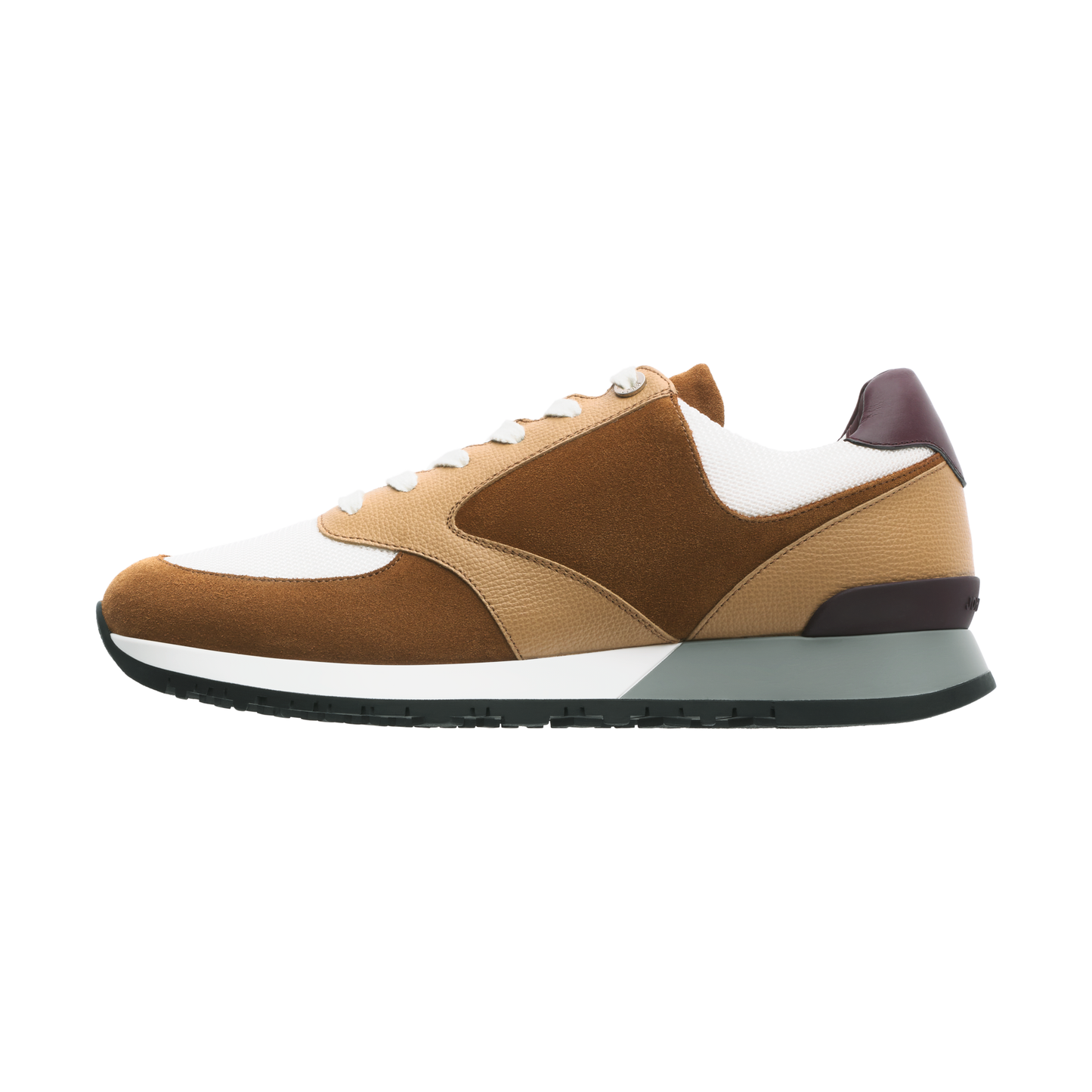 John Lobb "Foundry" Suede and Leather Sneakers in Taupe - SARTALE