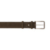 Bontoni Suede Leather Belt in Olive Green - SARTALE