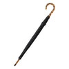 Bontoni Swan-Neck Mounted Bamboo-Handle Umbrella in Black - SARTALE