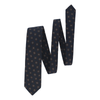 Woven Jacquard Silk Tie in Navy Blue