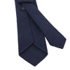 Woven Tussah Handrolled Blue Tie