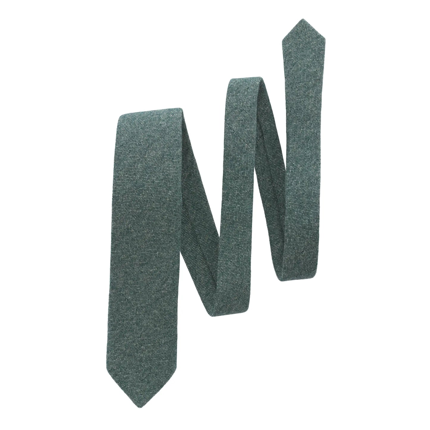 Woven Cashmere Mint Green Tie