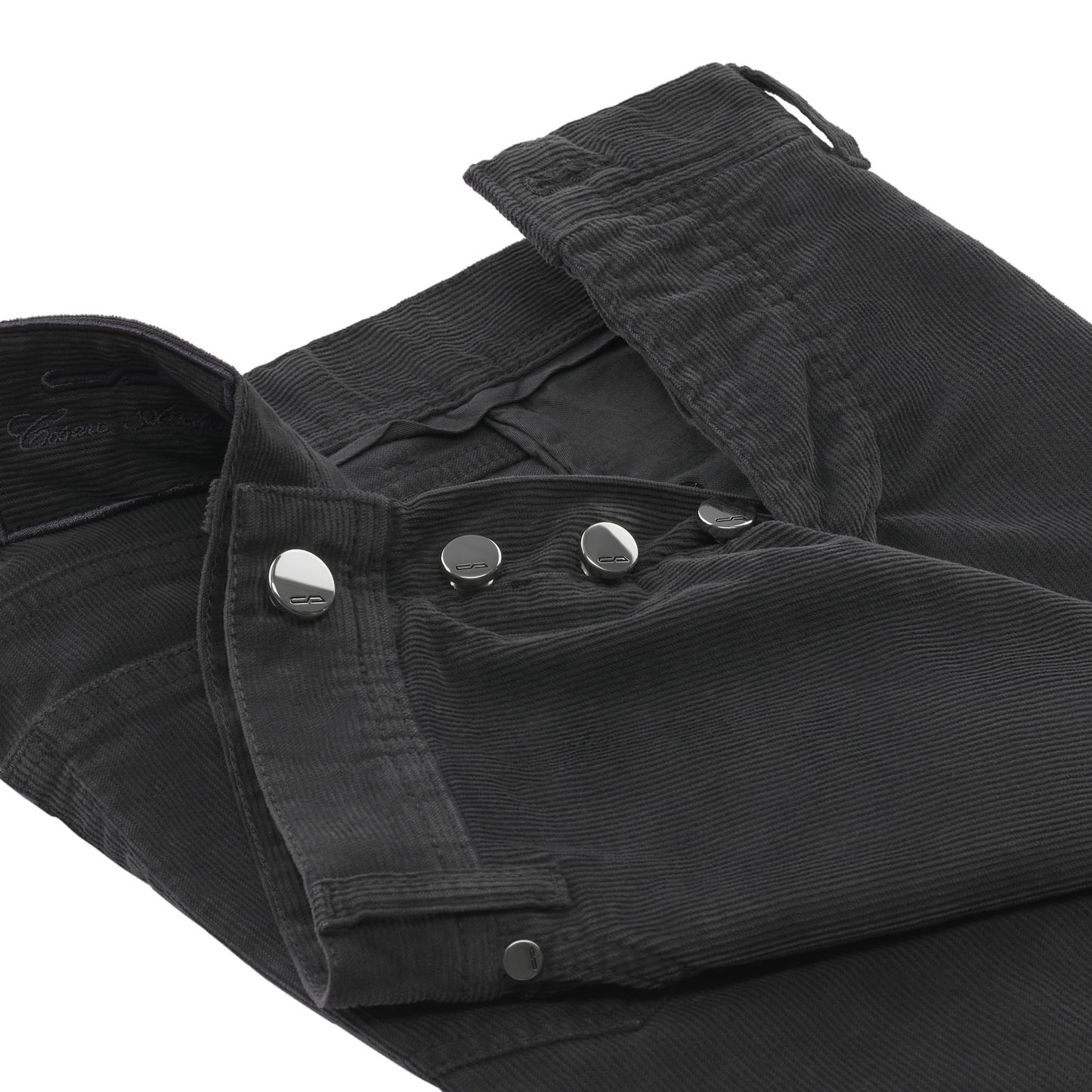Cesare Attolini Slim-Fit Stretch-Cotton-Blend Velvet Trousers in Grey - SARTALE