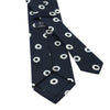 Bedruckte Krawatte in Marineblau