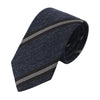Regimental Grenadine Silk, Linen and Wool Tie