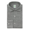 Finamore Slim-Fit Washed-Linen Shirt in Olive Green - SARTALE