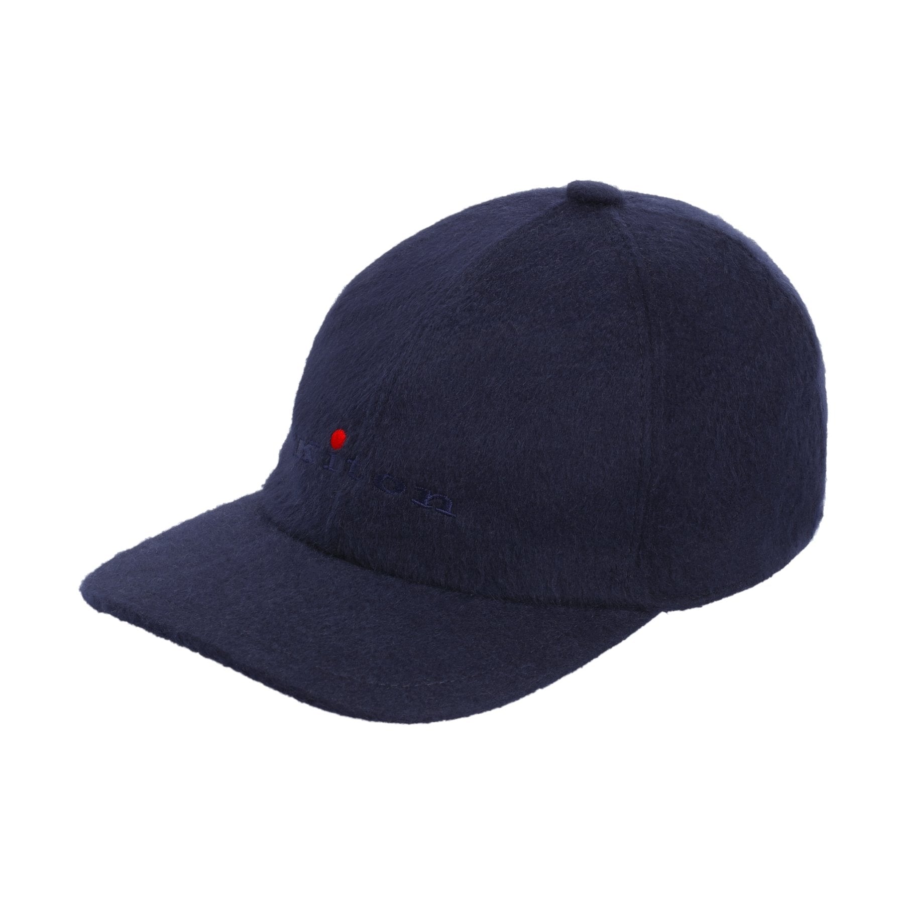 Logo-Embroidered Cashmere Baseball Cap in Dark Blue