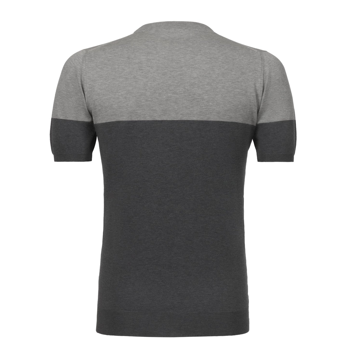 Kiton Crew-Neck Jersey T-Shirt in Dark Grey - SARTALE