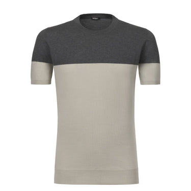 Kiton Crew-Neck Jersey T-Shirt in Grey - SARTALE