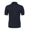 Silk-Blend Polo Shirt in Blue Melange