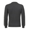 Kiton Crew-Neck Logo-Print Jersey Sweater in Grey - SARTALE