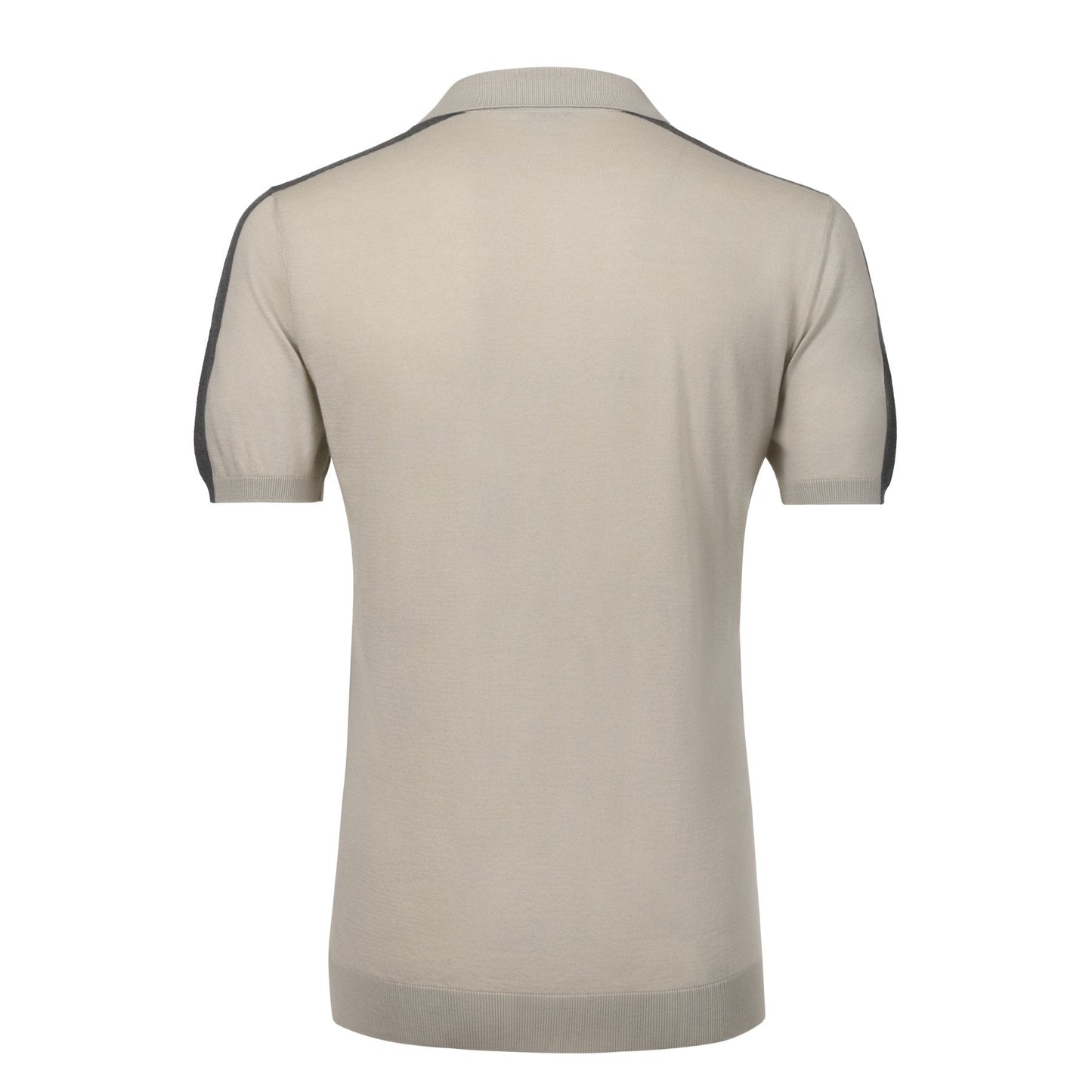 Kiton Cotton Polo Shirt in Light Grey - SARTALE