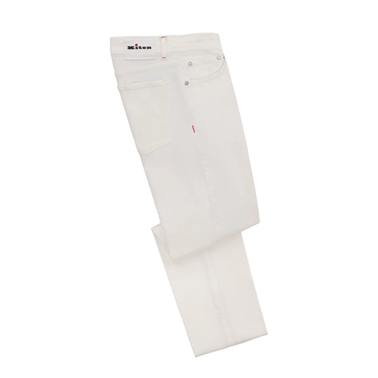 Slim-Fit Five-Pocket Jeans in White