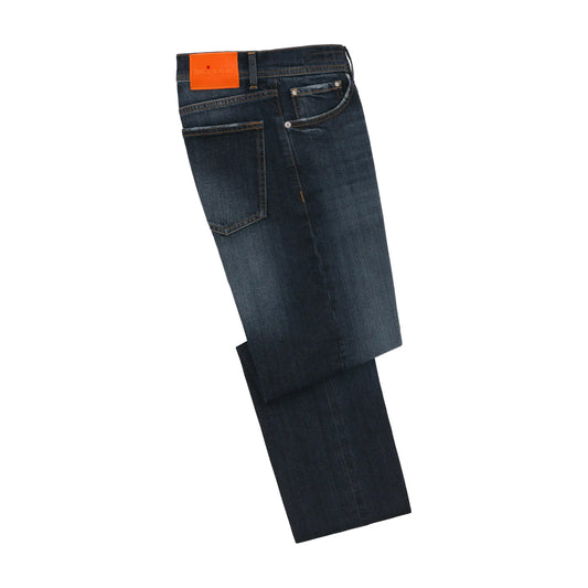 Slim-Fit Jeans aus Stretch-Baumwolle in Jeansblau