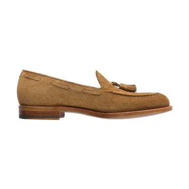 Kiton Suede Tassel Loafer in Light Brown - SARTALE