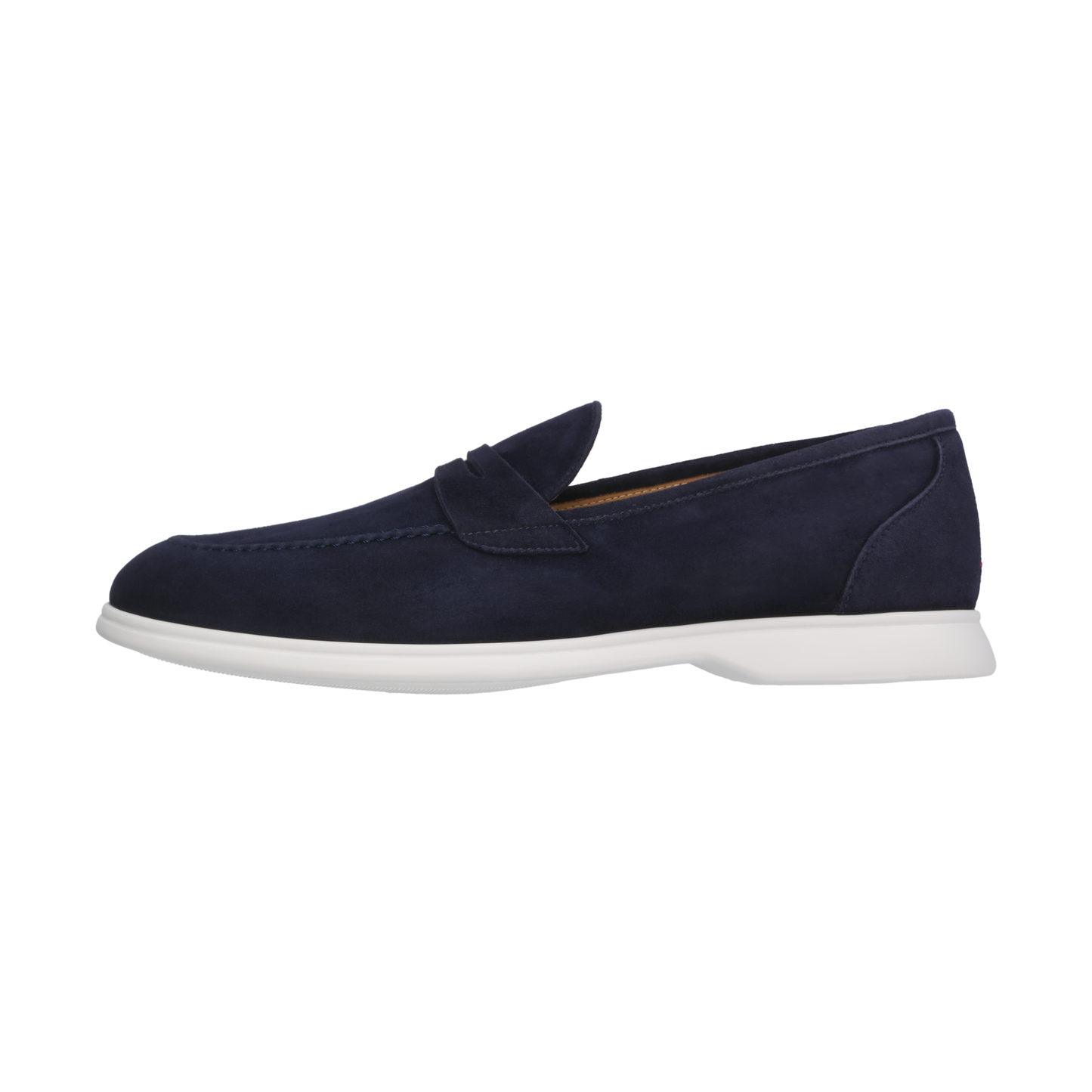 Kiton Suede Penny Loafer in Blue - SARTALE