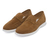 Kiton Suede Penny Loafer in Brown - SARTALE