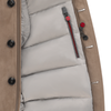 Kiton Suede and Wool Padded Vest in Beige - SARTALE