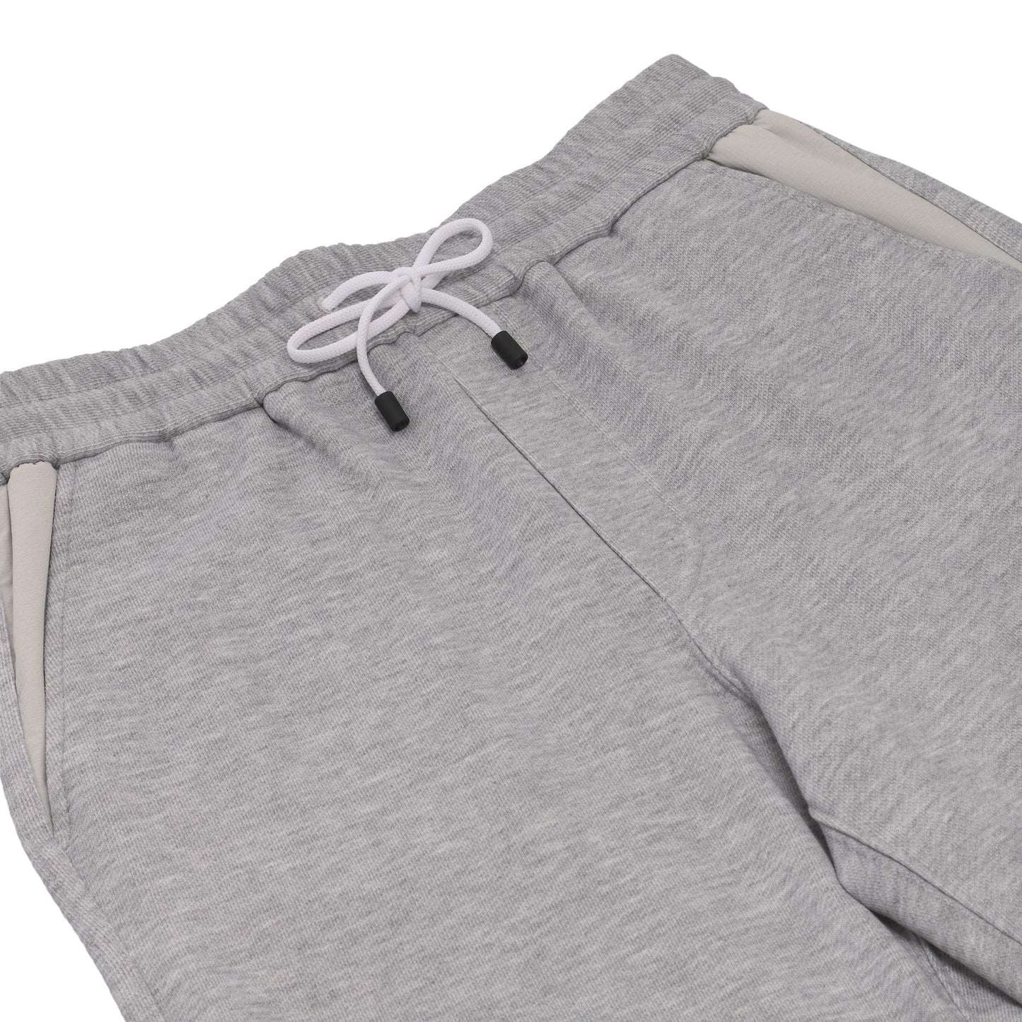 Kiton Logo-Embroidered Jersey Sweatpants in Light Grey - SARTALE